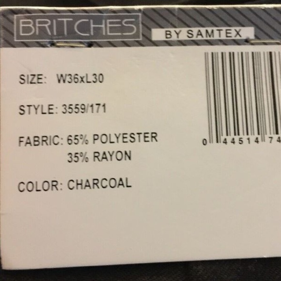 Men's Dress Pants 36×30 black Modern fit NWT - Picture 5 of 7